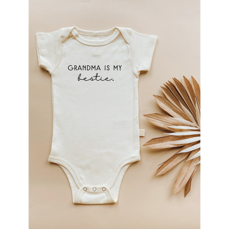 Grandma is my Bestie - Organic Cotton Bodysuit - HoneyBug 