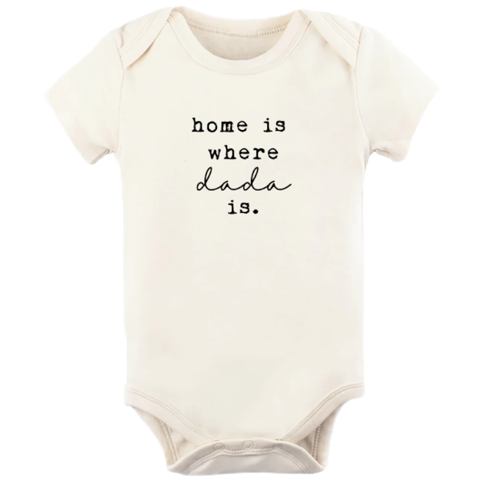 Home is Where Dada Is - Organic Cotton Bodysuit - HoneyBug 