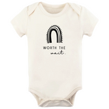 Worth the Wait Rainbow - Organic Cotton Bodysuit - HoneyBug 