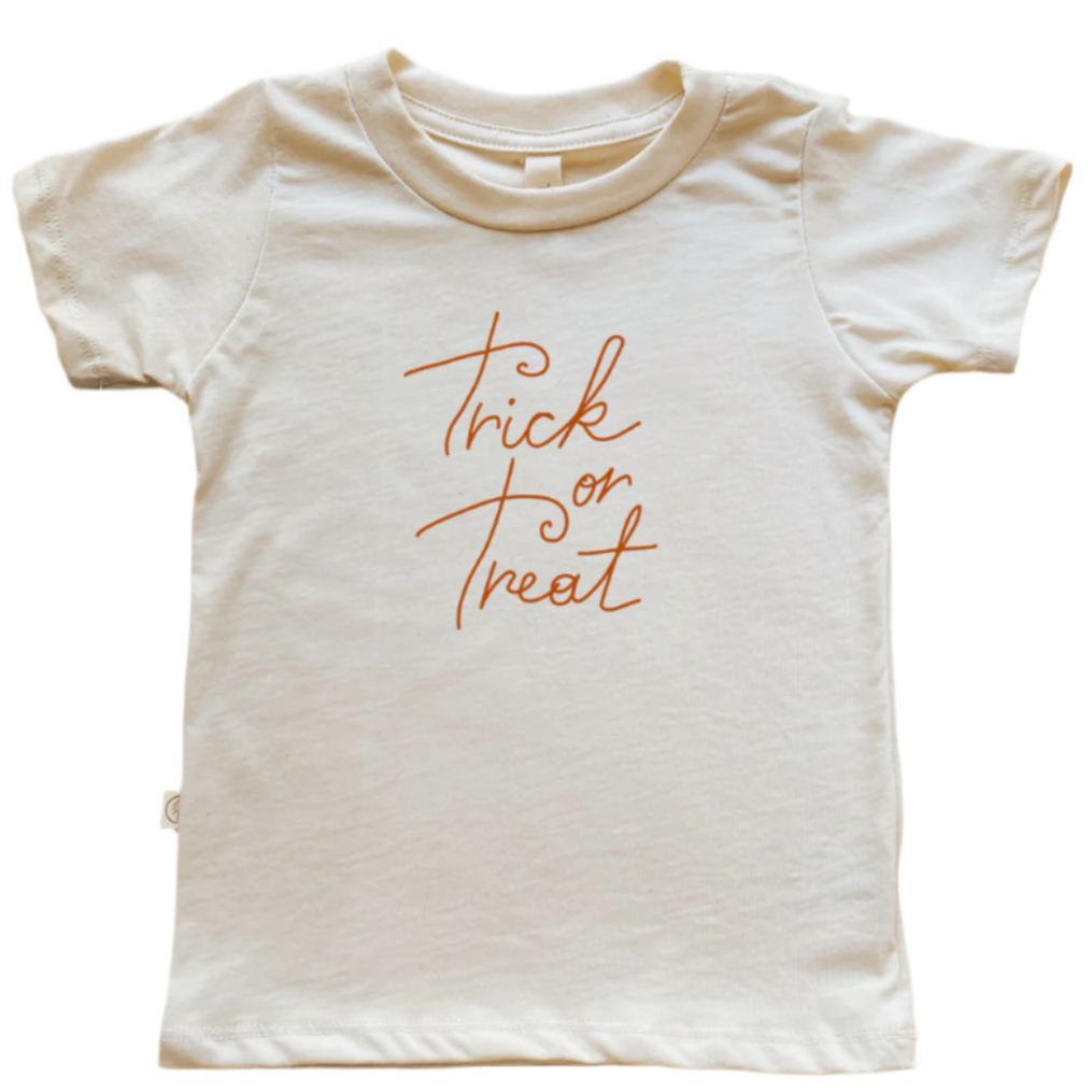 Toddler Crew Neck Tee | Trick or Treat | Organic Cotton