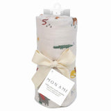 Animaux de Safari Muslin Swaddle Blanket