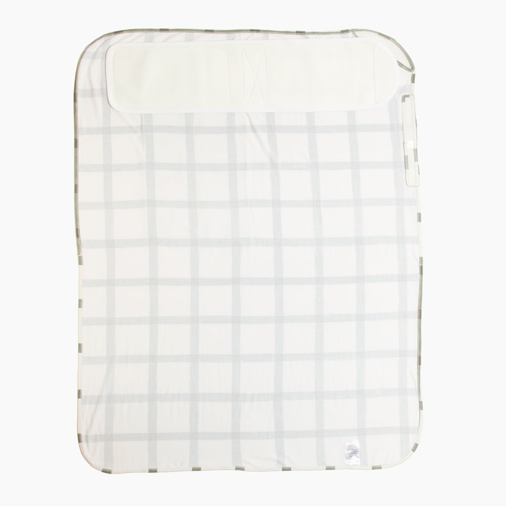 Sage Windowpane Swaddle II - HoneyBug 
