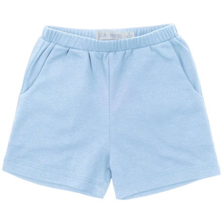 Sawyer Boys' Pima Cotton Play Shorts - Light Blue - HoneyBug 