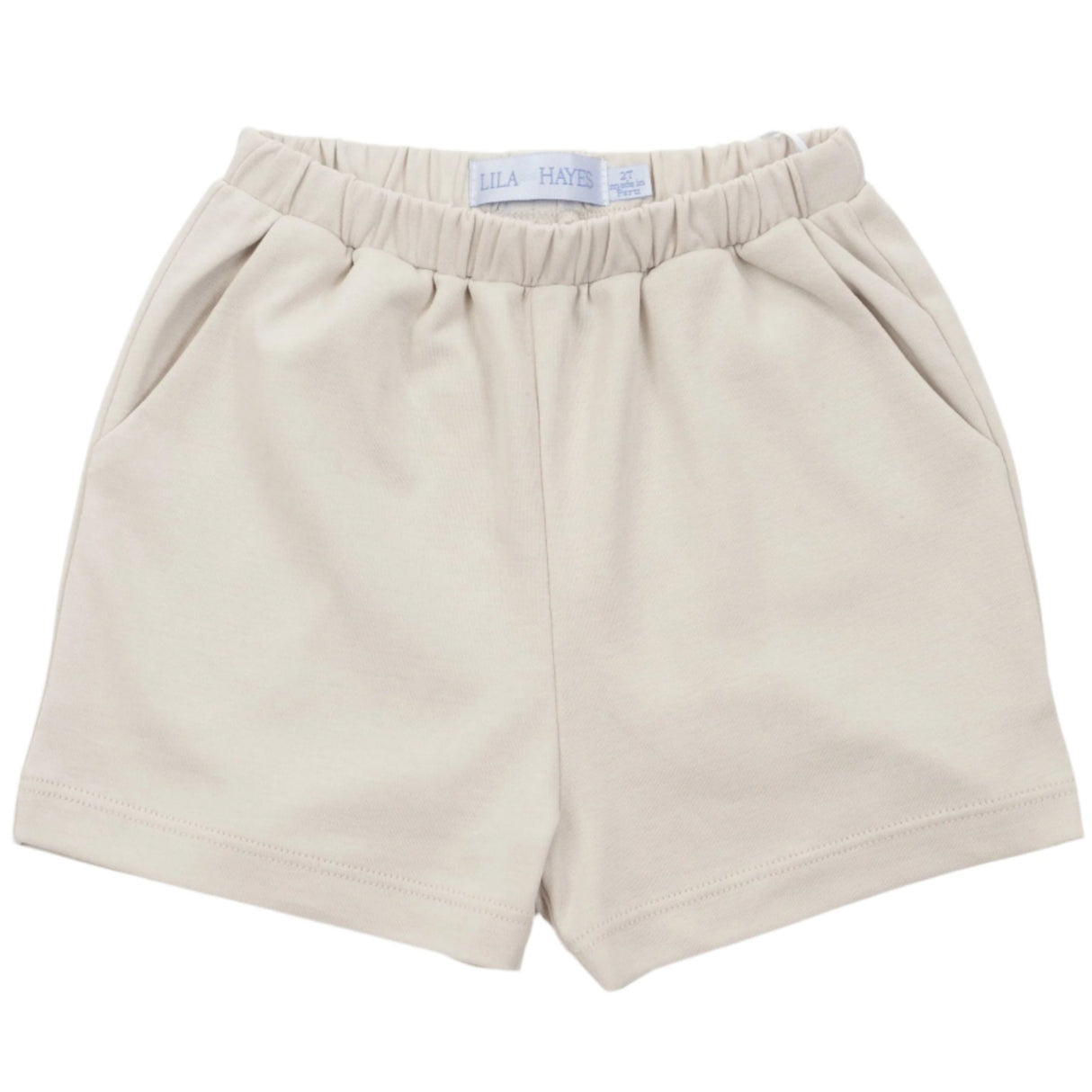 Sawyer Boys' Pima Cotton Play Shorts - Stone Khaki