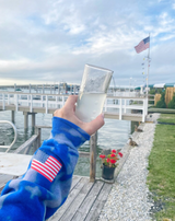 TRU AMERICAN ♡ USA tie-dye graphic sweatshirt