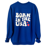 BORN IN THE USA ♡ blue sweatshirt