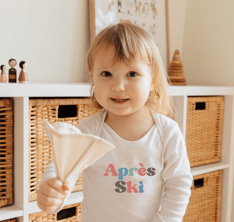 long sleeve graphic bodysuit | apres ski - HoneyBug 