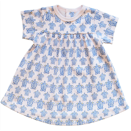 Pink Sea Turtle Swing Dress - HoneyBug 