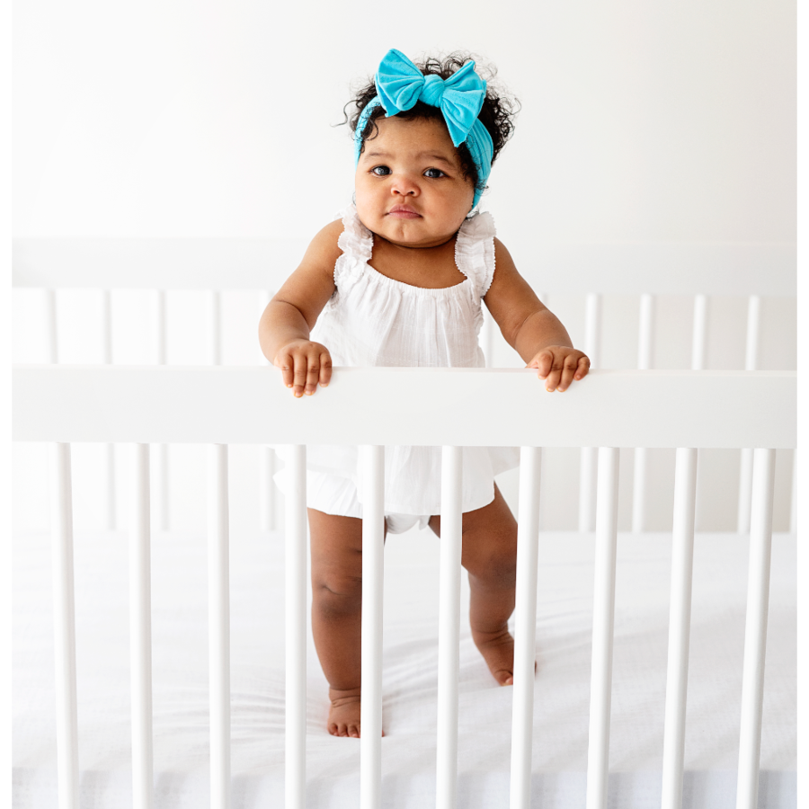 Baby Bloom Bows: Aqua - HoneyBug 