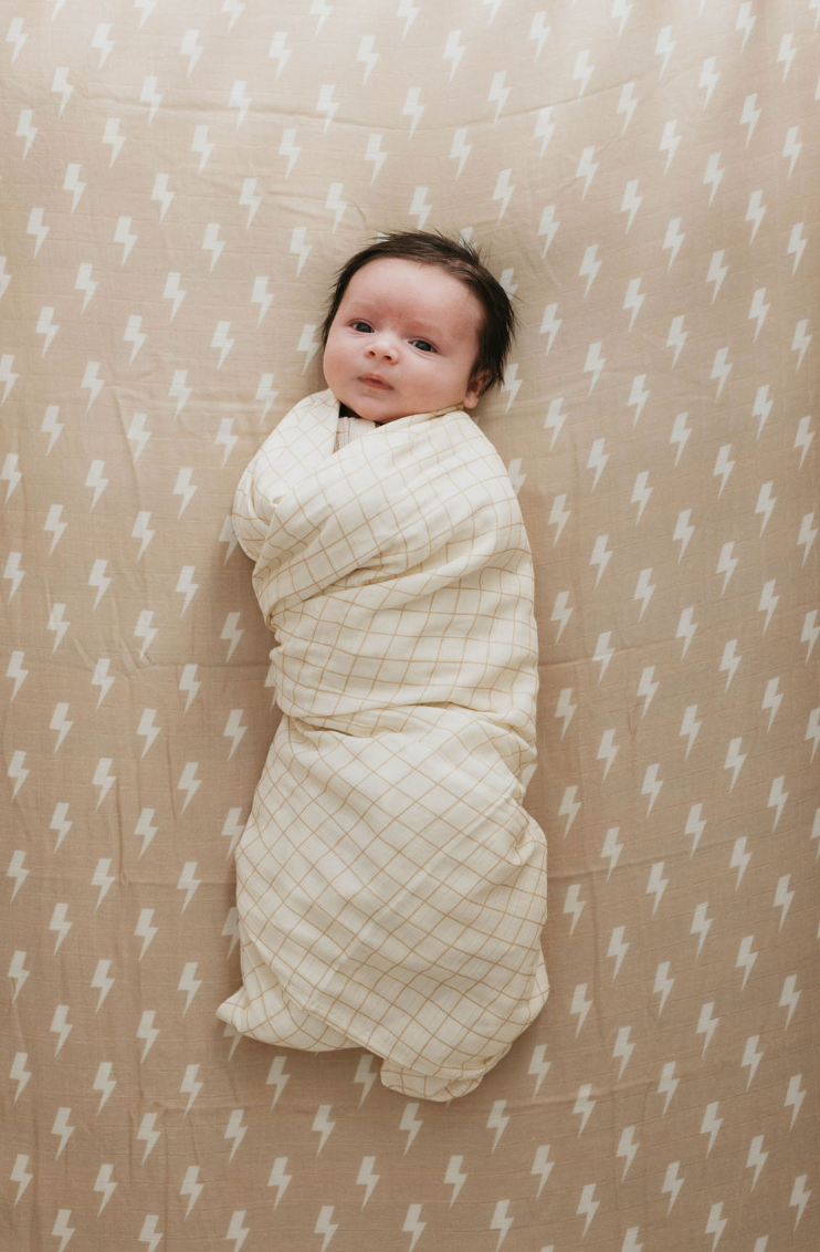 Muslin Swaddle | Golden Grid