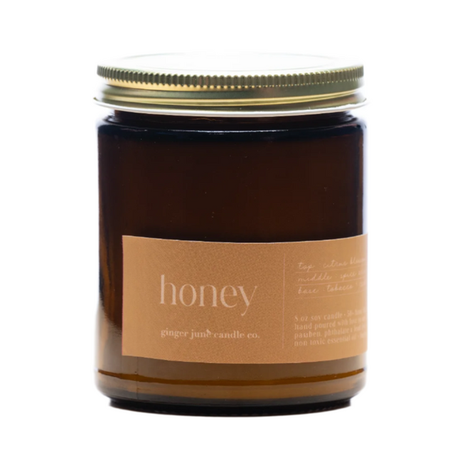 Honey • 8 oz Soy Candle - HoneyBug 