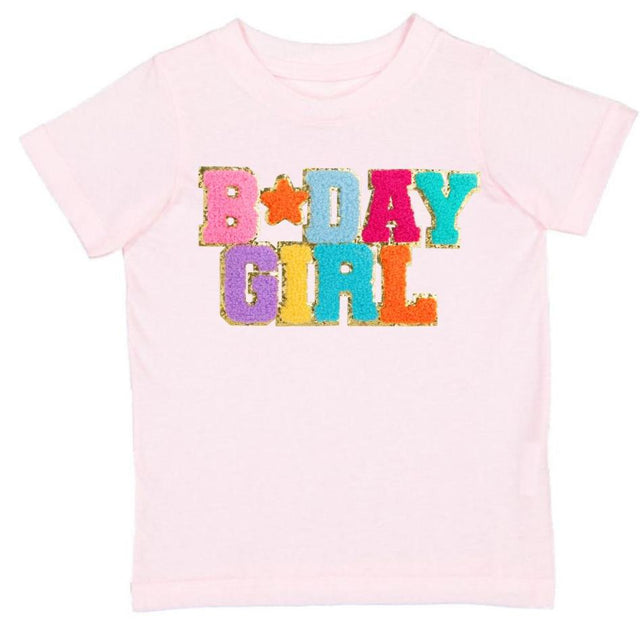 Birthday Girl Patch Short Sleeve T-Shirt - Ballet - HoneyBug 