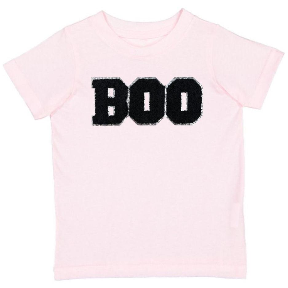 Boo Patch Halloween Short Sleeve T-Shirt - Ballet