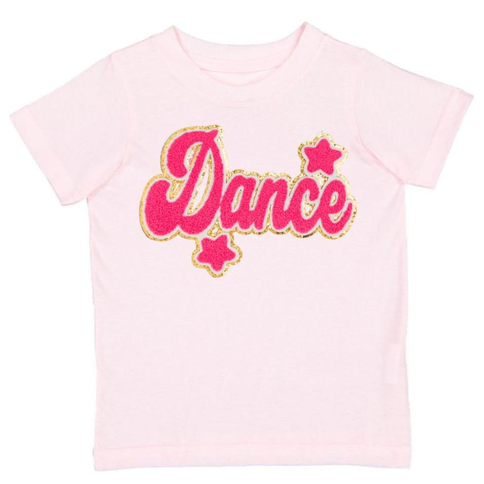 Dance Script Patch Short Sleeve T-Shirt - Ballet