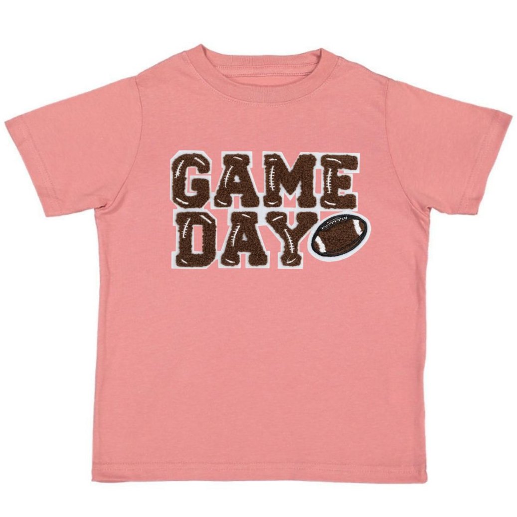 Game Day Patch Short Sleeve T-Shirt - Dusty Rose