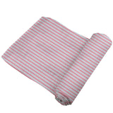 Candy Stripe Bamboo Muslin Swaddle - HoneyBug 