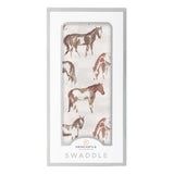 Wild Horses Bamboo Swaddle