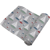 Marina Sailboats Bamboo Swaddle - HoneyBug 