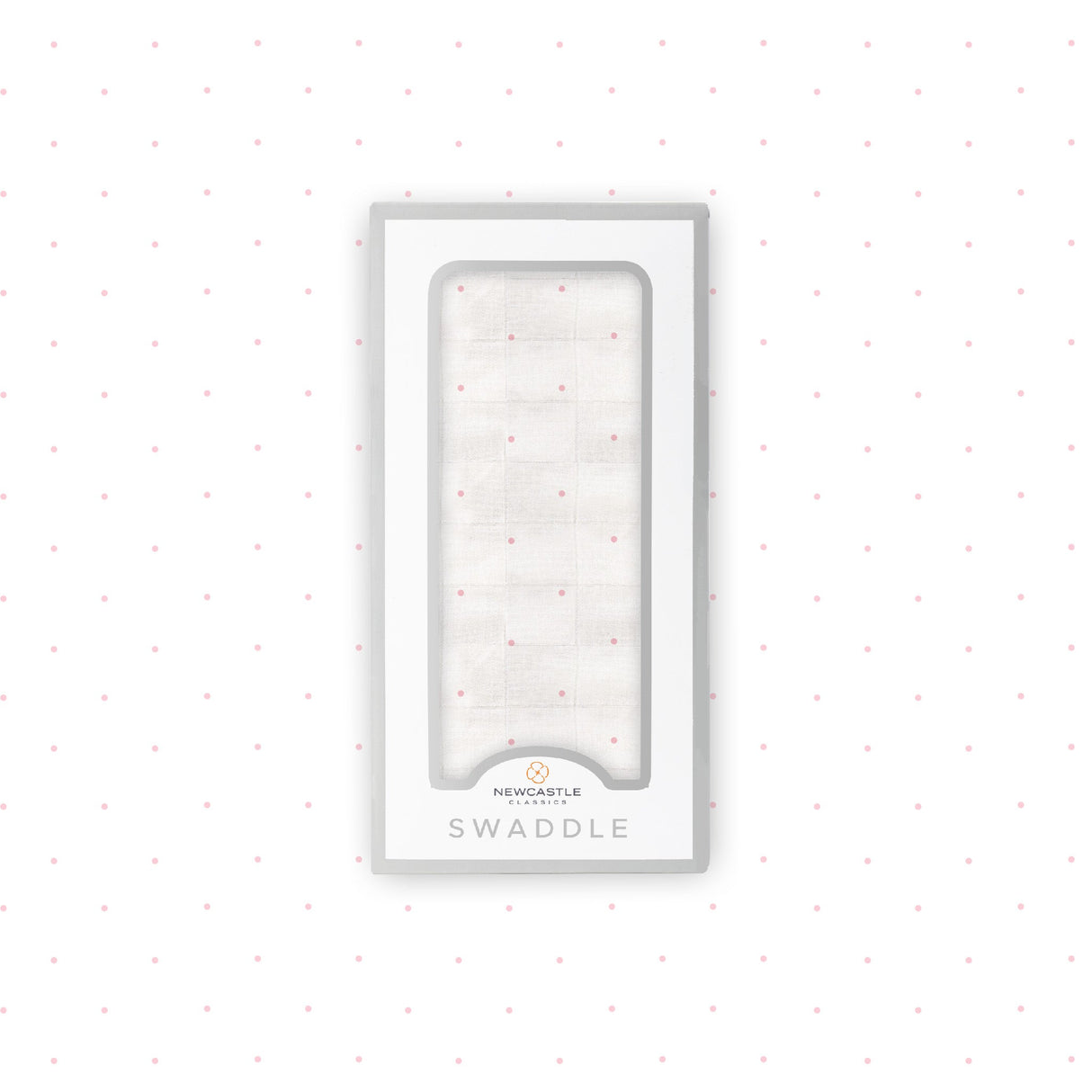 Pink Polka Dot Bamboo Muslin Swaddle - HoneyBug 