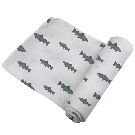 Gone Fishing Swaddle - HoneyBug 