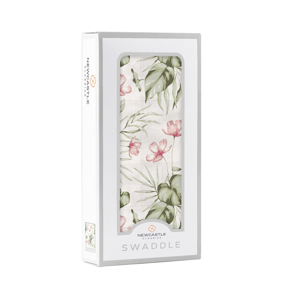 Silver Pink Orchid Swaddle