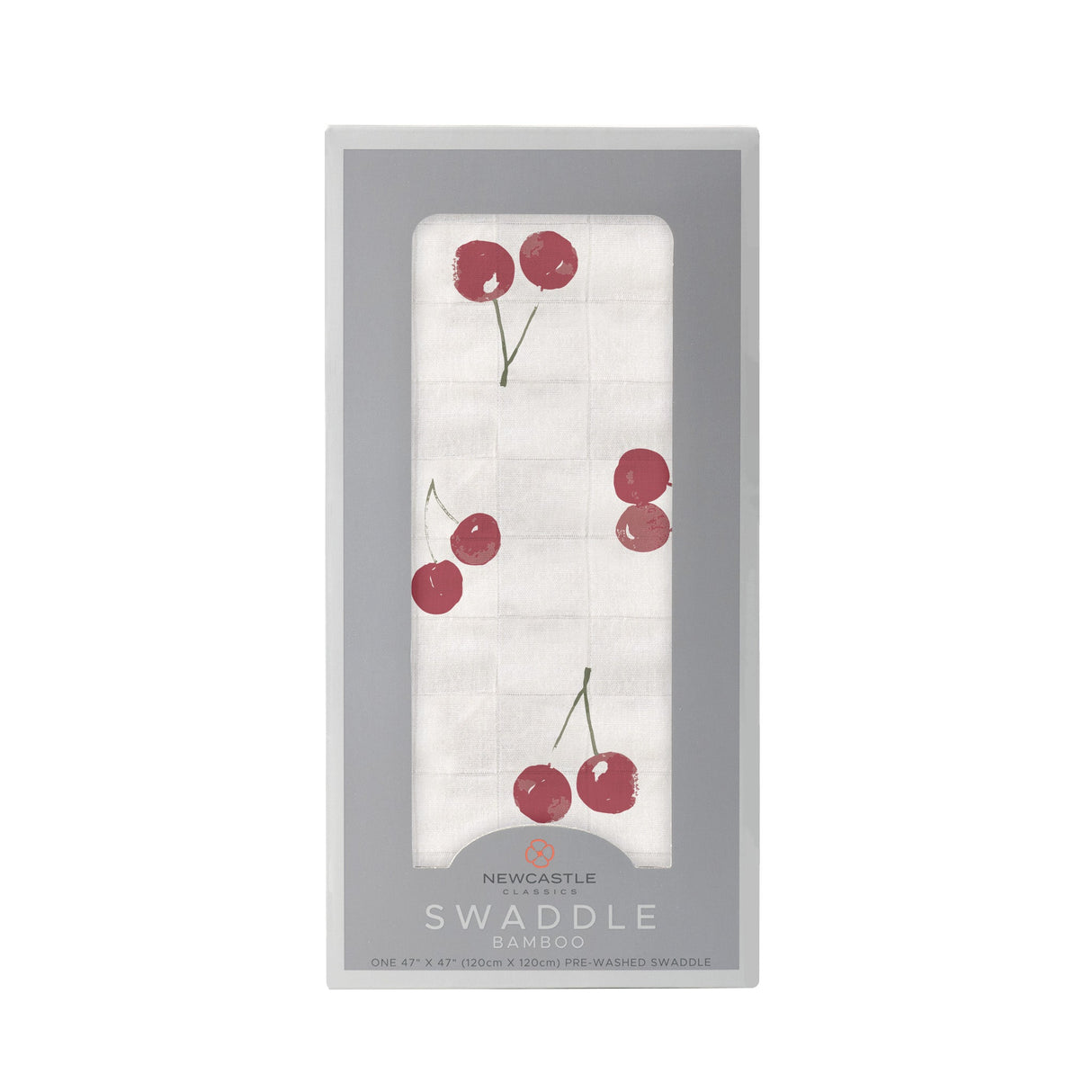 Sweetheart Cherry Bamboo Swaddle - HoneyBug 