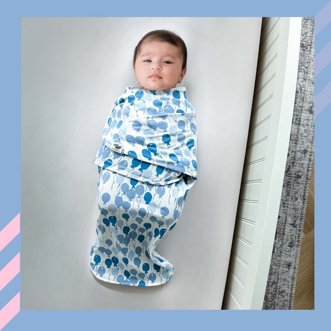 Snugababe Swaddle™ Sleep Pod - Blue Balloons