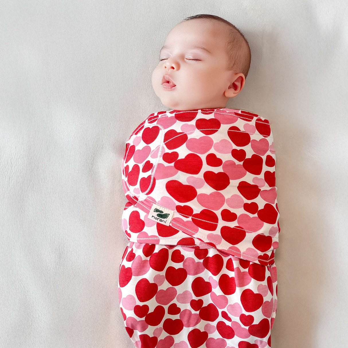 Snugababe Swaddle™ Sleep Pod - Red & Pink Hearts