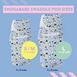 Snugababe Swaddle™ Sleep Pod - Space Bears