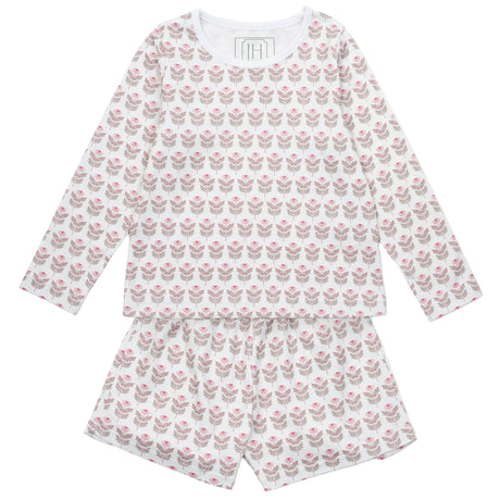 Sophie Girls' Short Set - Berkshire Batik Floral - HoneyBug 
