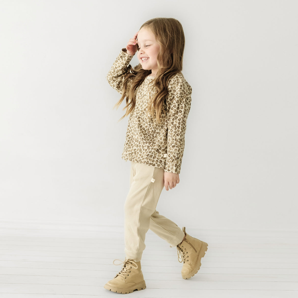 Organic Toddler T-shirt & Pant Set - Spotted