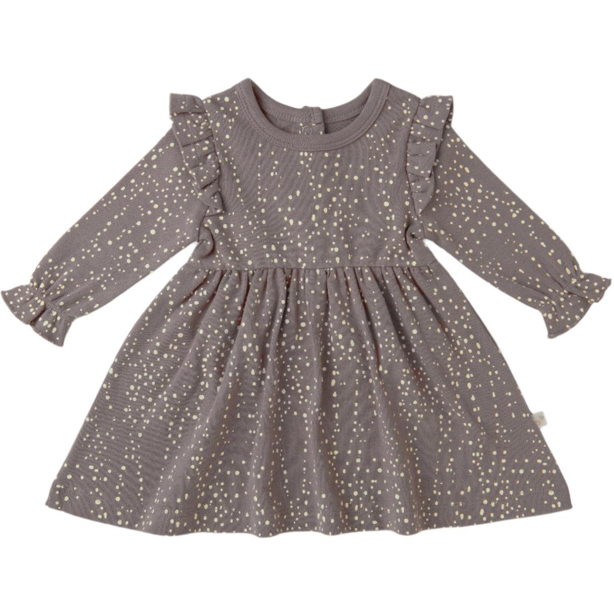 Organic Girls Ruffle Dress - Speckle