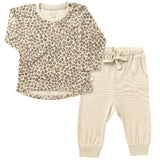 Organic Toddler T-shirt & Pant Set - Spotted