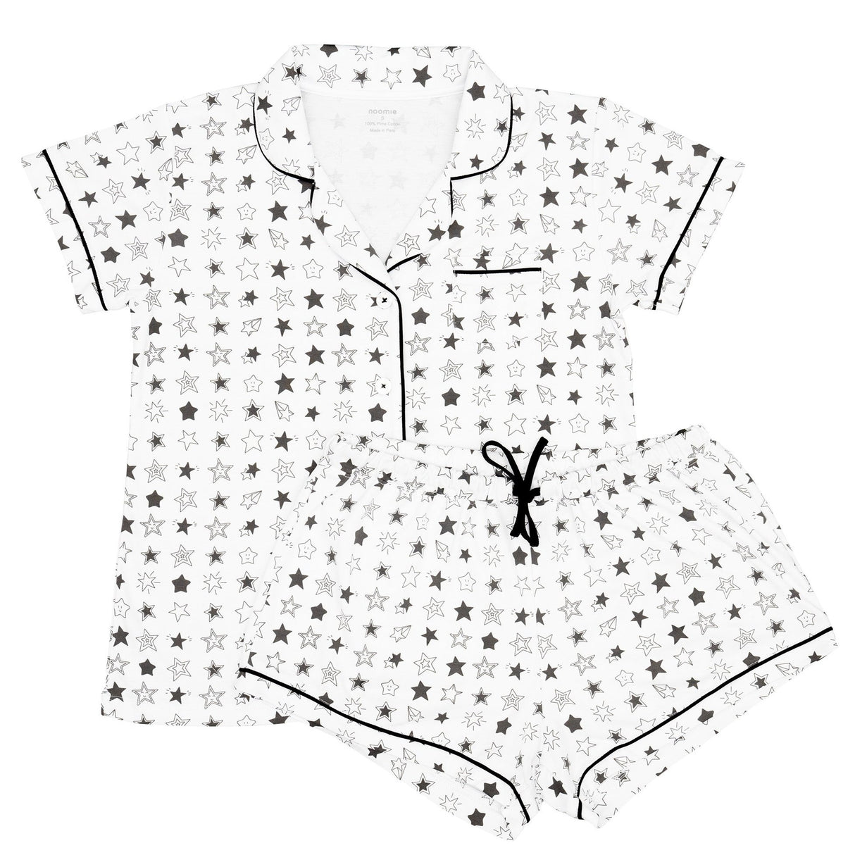 Super Stars Women's Short Sleeve Pajama Set