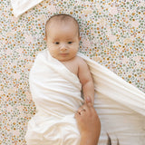 Stretch Knit Swaddle Blanket - White