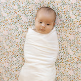 Stretch Knit Swaddle Blanket 2 Pack - White