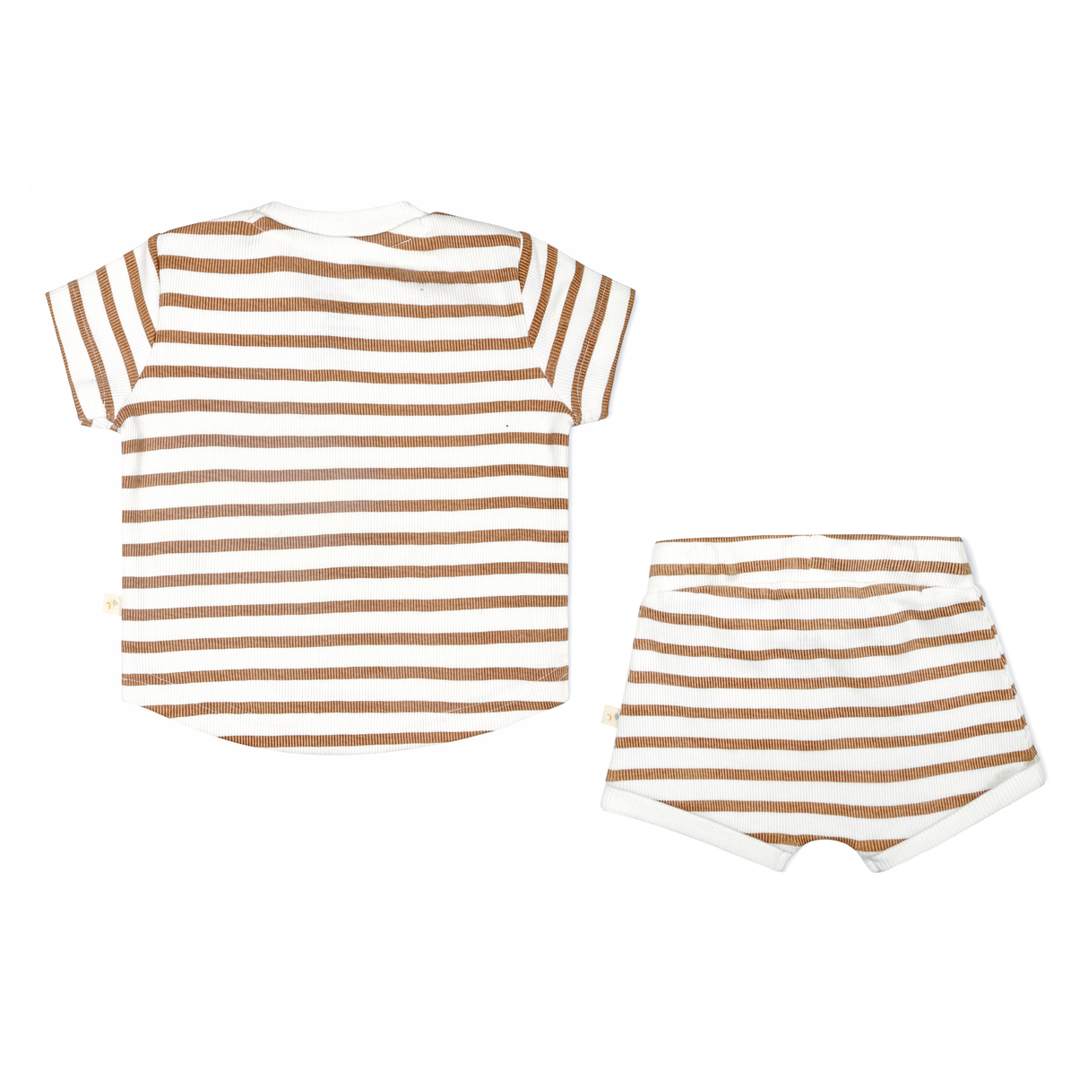 Organic Baby Toddler Tee and  Shorties Set - Stripes