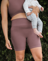 Sublime® Bamboo Maternity & Postpartum Bike Short | Twilight - HoneyBug 