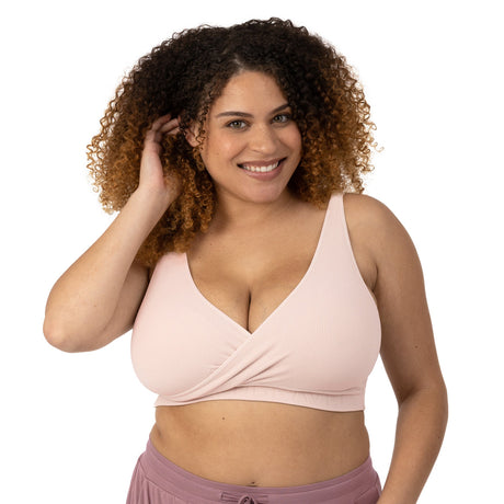 Sublime® Adjustable Crossover Nursing & Lounge Bra | Soft Pink - HoneyBug 