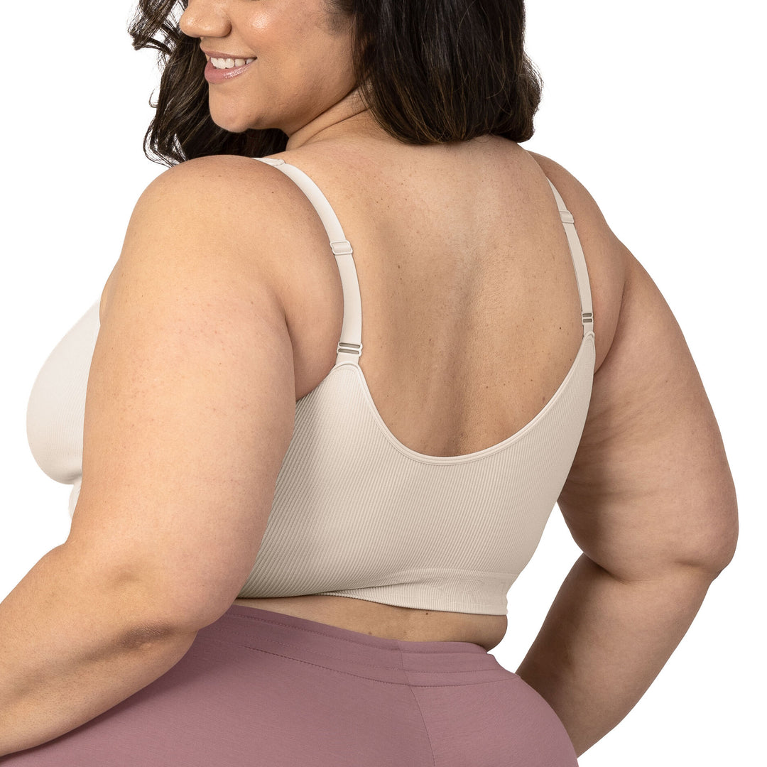 Sublime® Adjustable Crossover Nursing & Lounge Bra | Stone - HoneyBug 