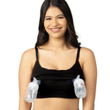 Sublime® Bamboo Hands-Free Pumping Lounge & Sleep Bra | Black - HoneyBug 