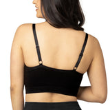 Sublime® Bamboo Hands-Free Pumping Lounge & Sleep Bra | Black - HoneyBug 