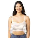 Sublime® Bamboo Hands-Free Pumping Lounge & Sleep Bra | Oatmeal Heather - HoneyBug 