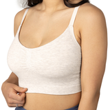 Sublime® Bamboo Hands-Free Pumping Lounge & Sleep Bra | Oatmeal Heather - HoneyBug 