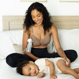 Sublime® Hands-Free Pumping & Nursing Bra | Latte - HoneyBug 