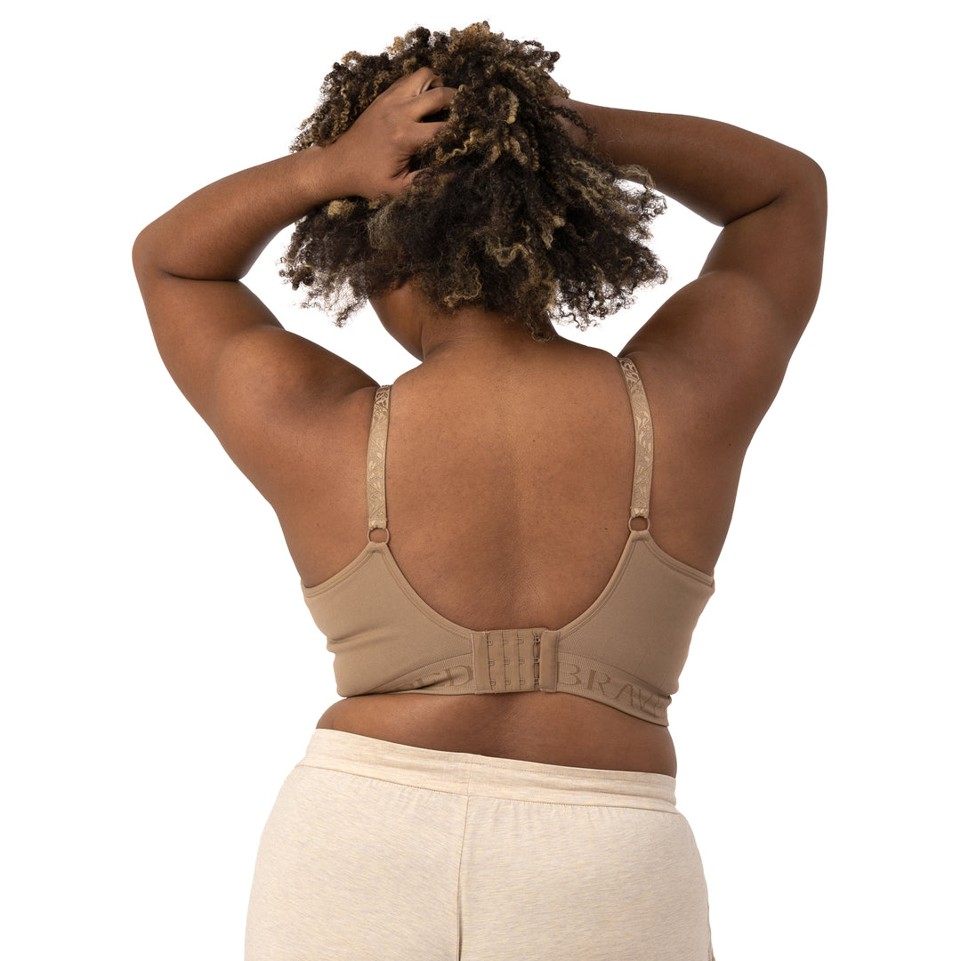 Sublime® Hands-Free Pumping & Nursing Bra | Latte - HoneyBug 