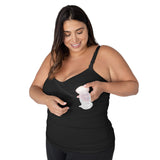 Sublime® Hands-Free Pumping & Nursing Tank | Black - HoneyBug 