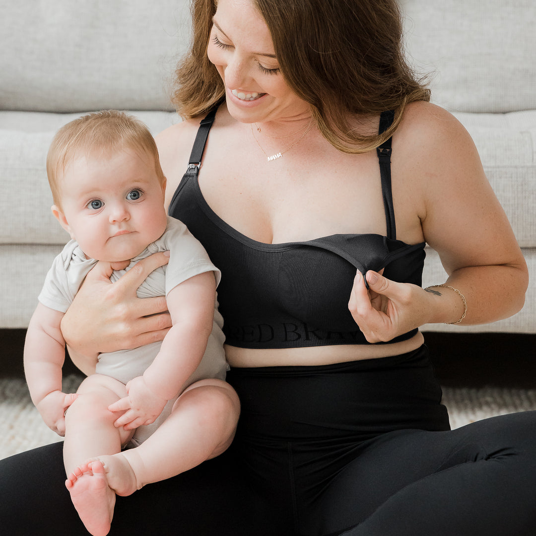 Sublime® Nursing Sports Bra | Black - HoneyBug 