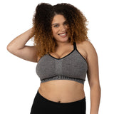 Sublime® Nursing Sports Bra | Heather Grey - HoneyBug 