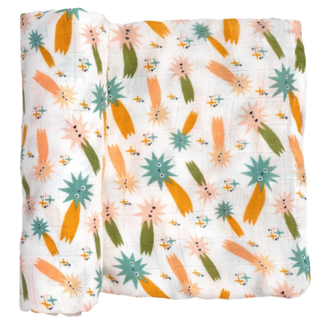 Space Explorer Bamboo swaddle - HoneyBug 